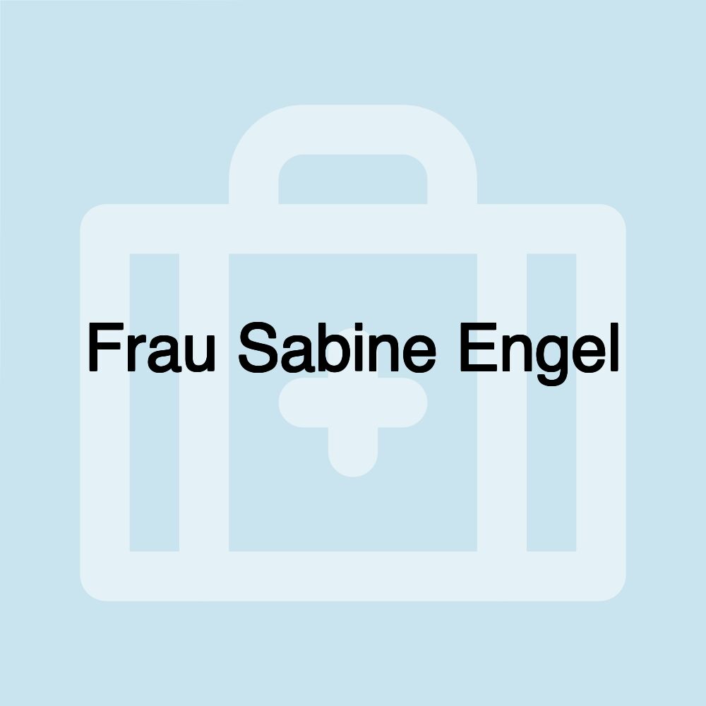 Frau Sabine Engel