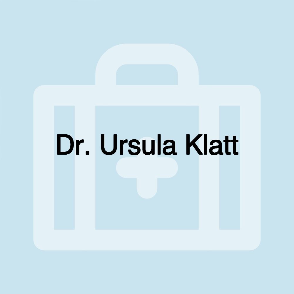 Dr. Ursula Klatt