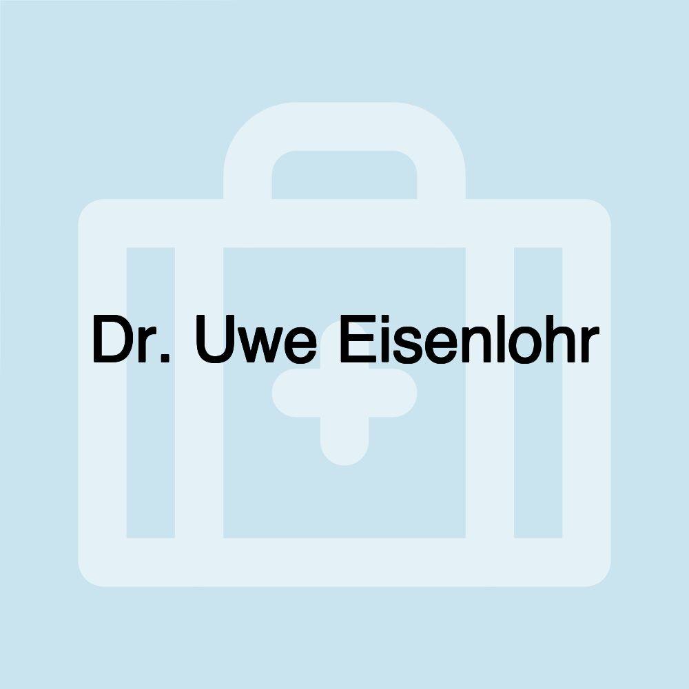 Dr. Uwe Eisenlohr