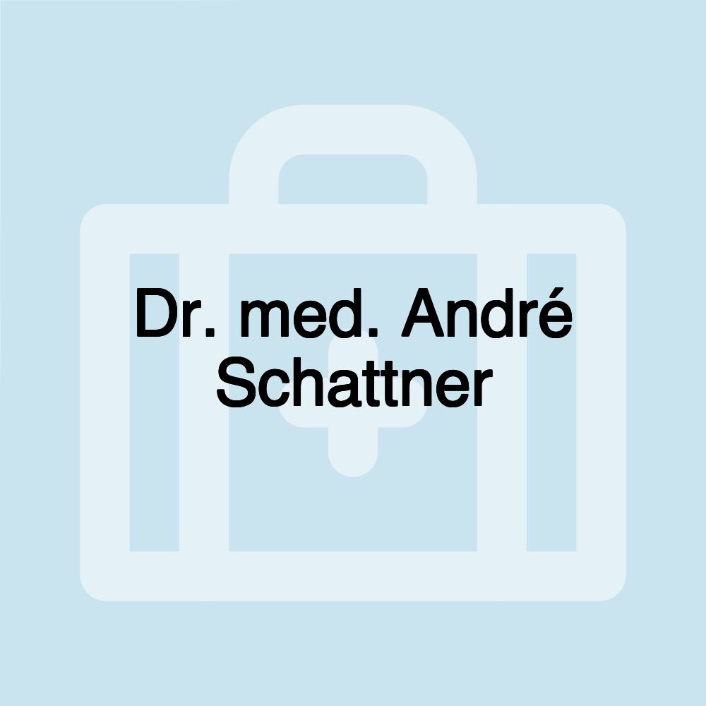 Dr. med. André Schattner