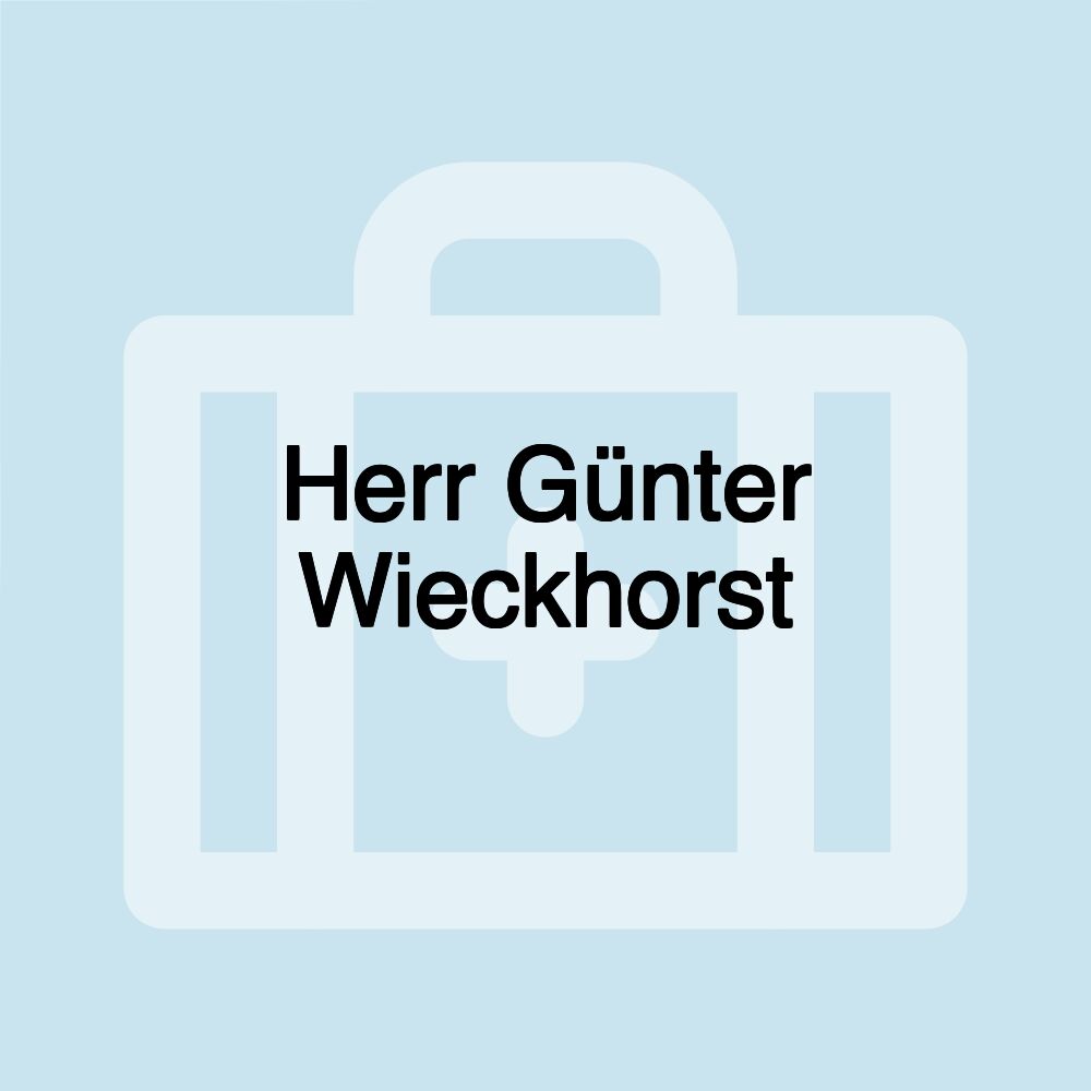 Herr Günter Wieckhorst