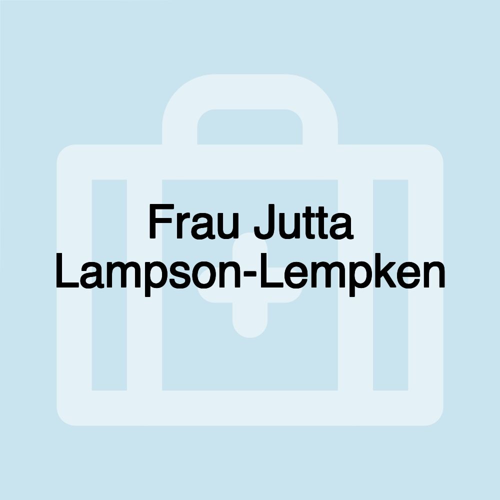 Frau Jutta Lampson-Lempken