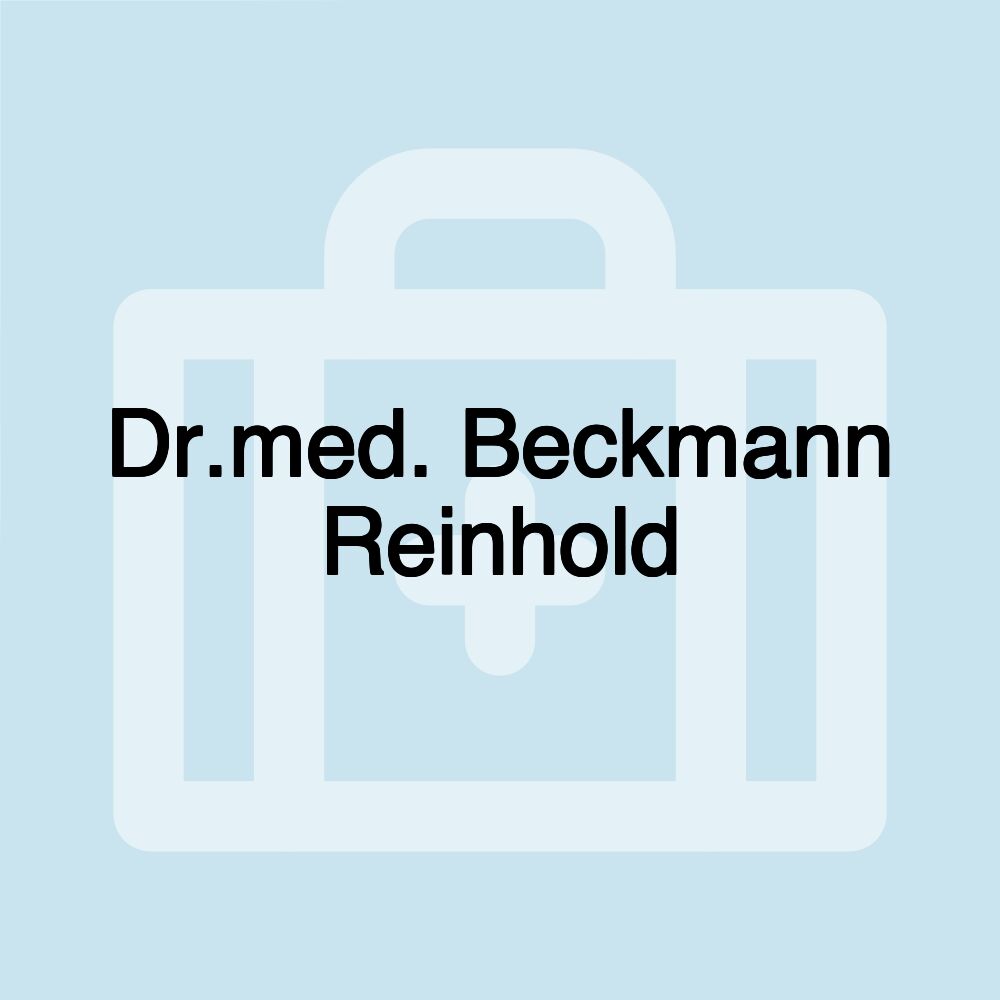 Dr.med. Beckmann Reinhold