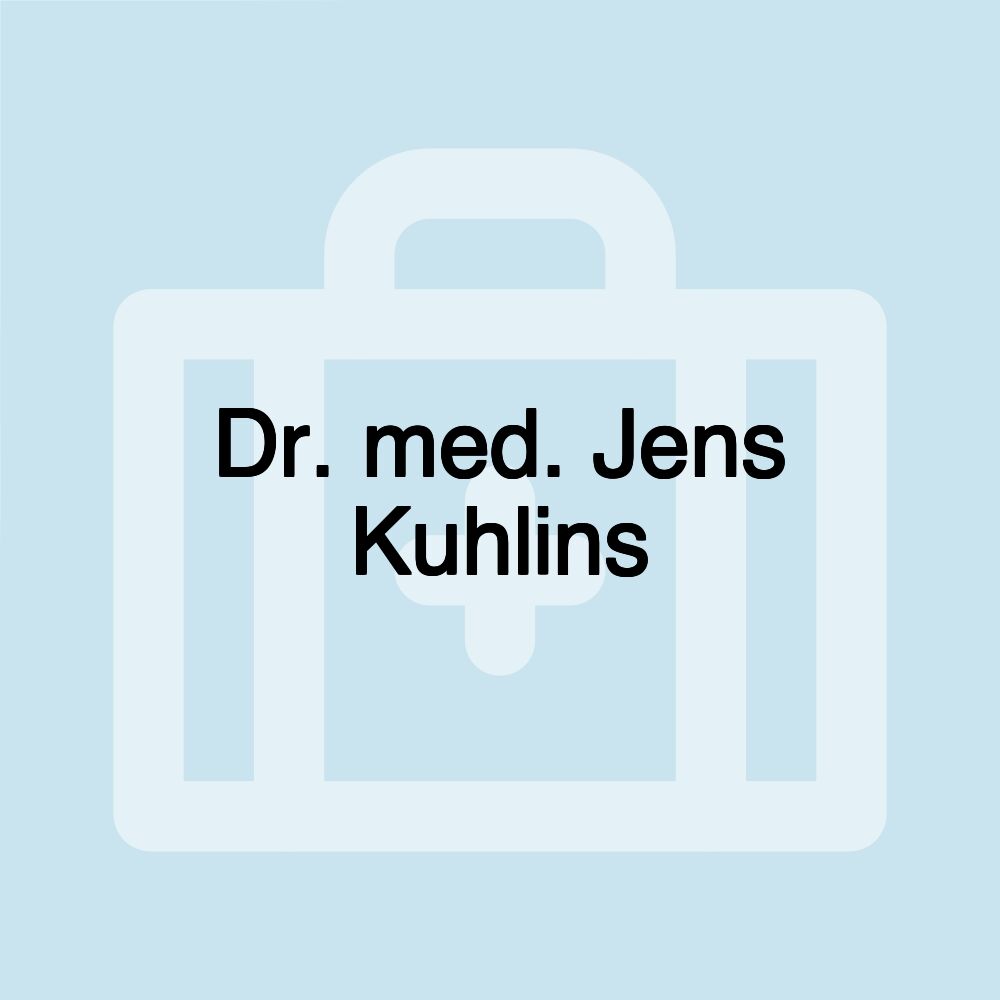 Dr. med. Jens Kuhlins