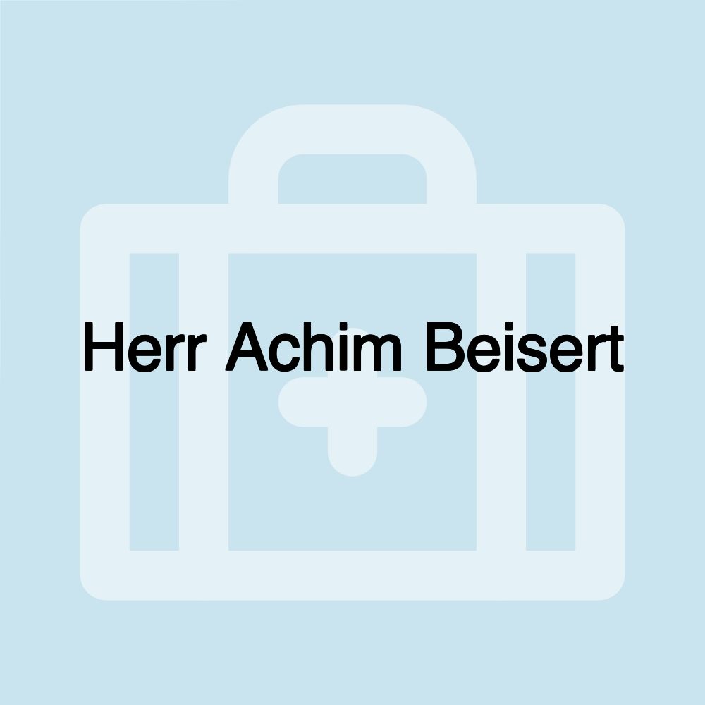 Herr Achim Beisert