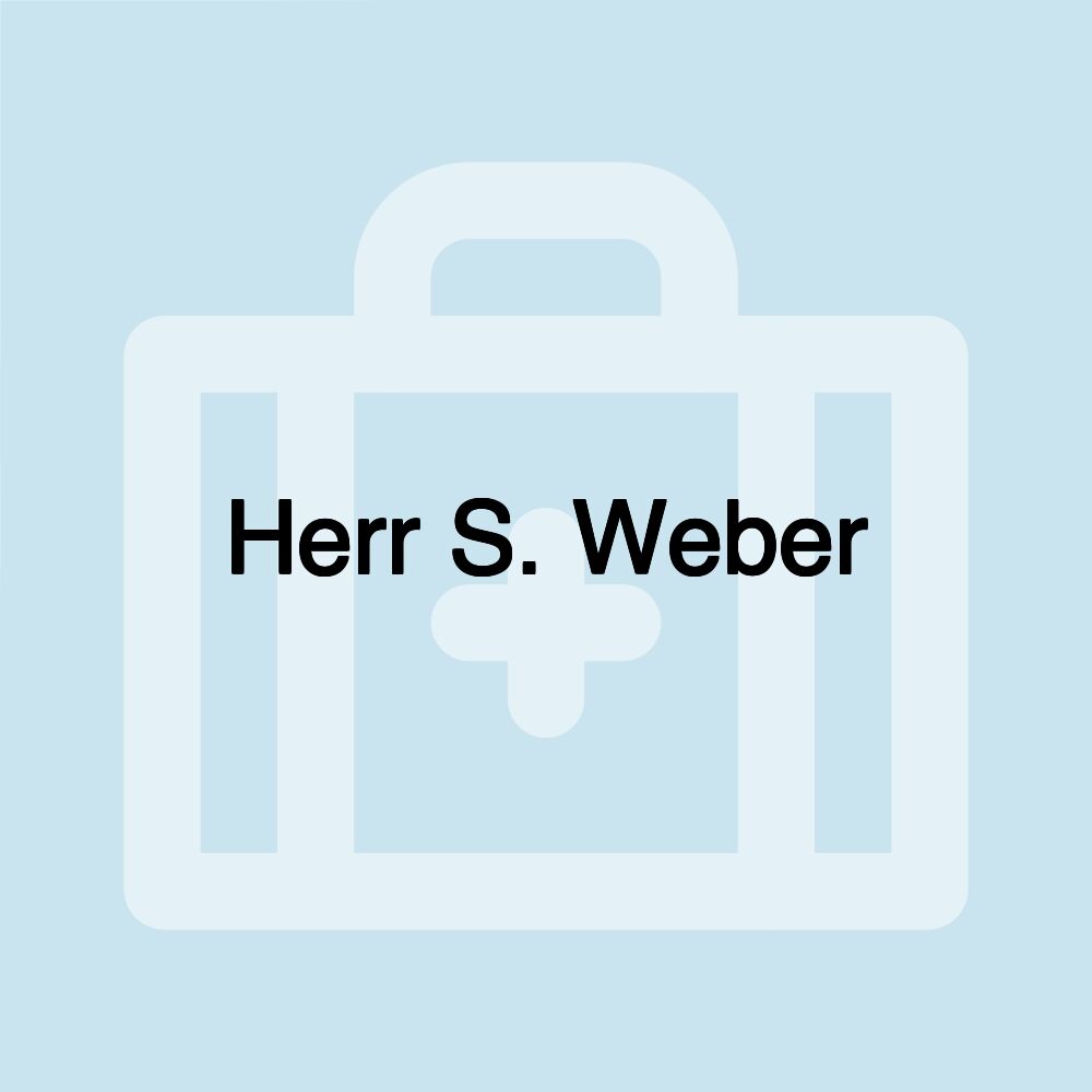 Herr S. Weber