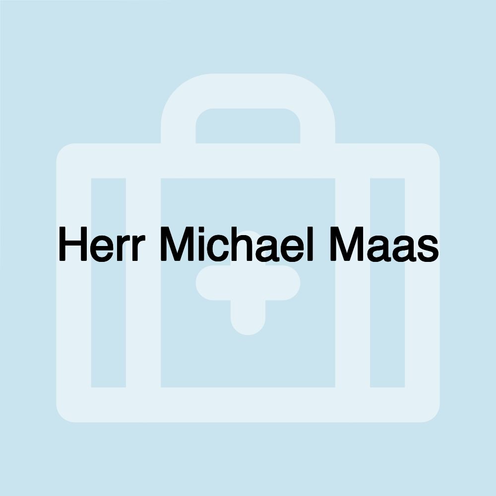 Herr Michael Maas