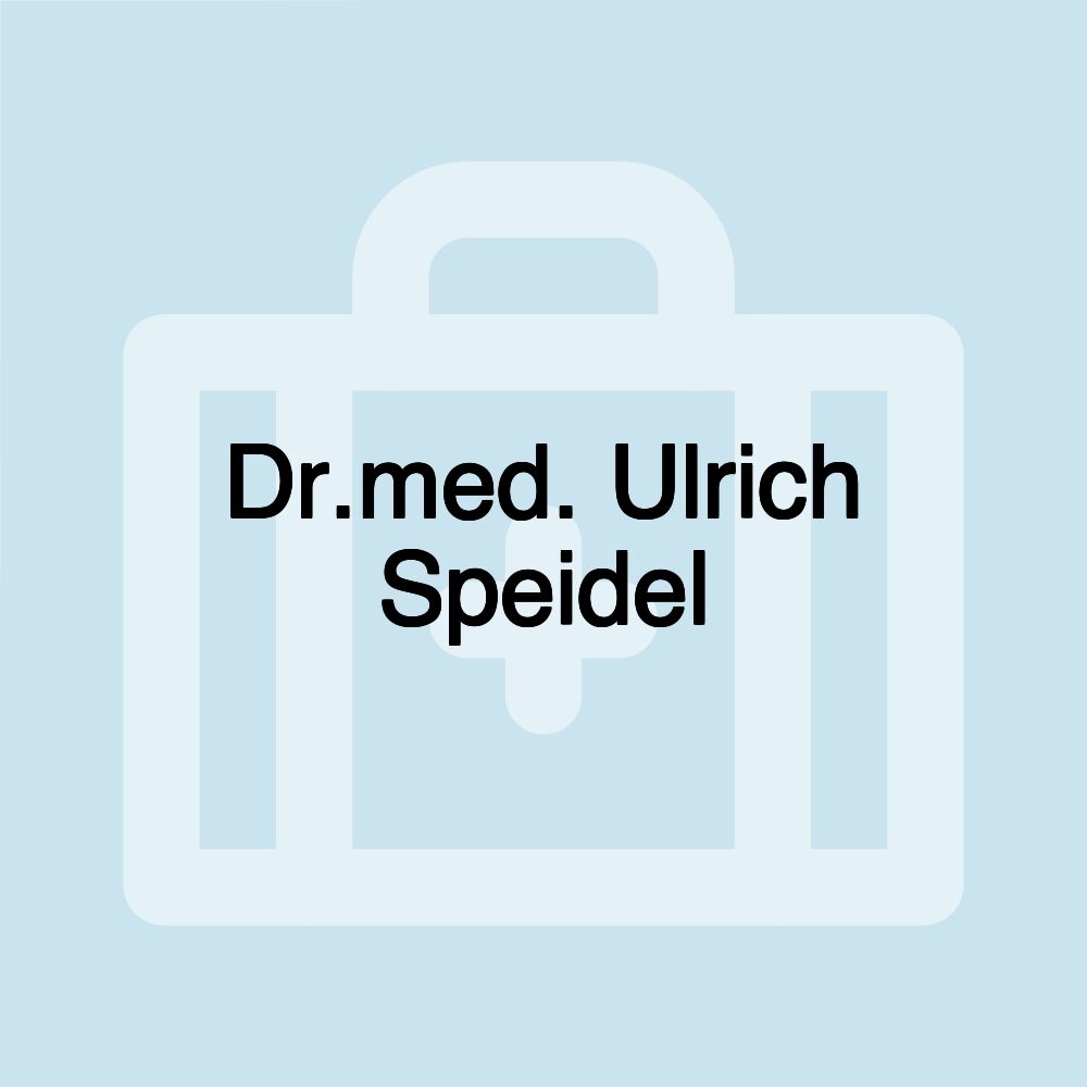 Dr.med. Ulrich Speidel