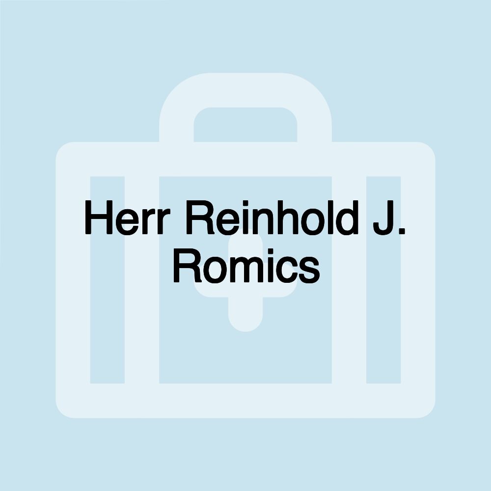 Herr Reinhold J. Romics