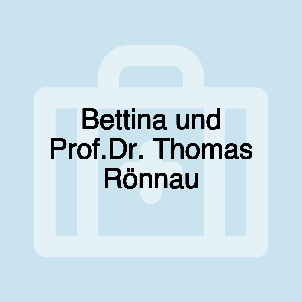 Bettina und Prof.Dr. Thomas Rönnau