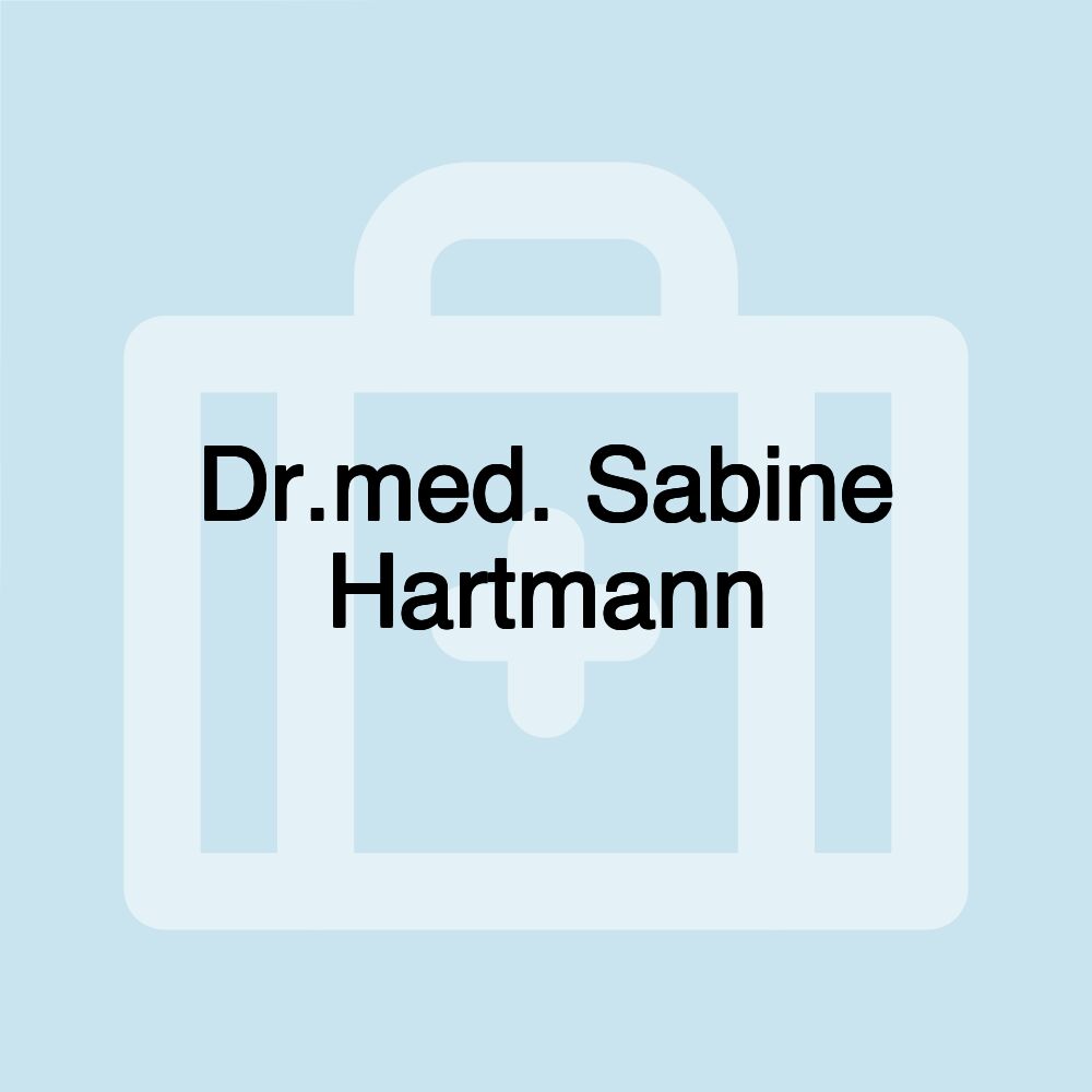 Dr.med. Sabine Hartmann