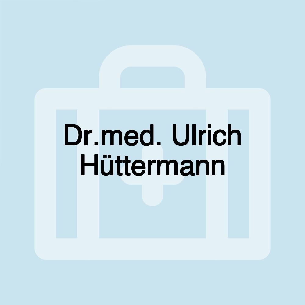 Dr.med. Ulrich Hüttermann