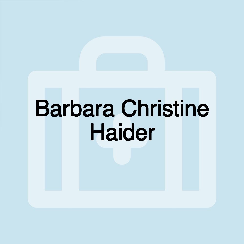 Barbara Christine Haider