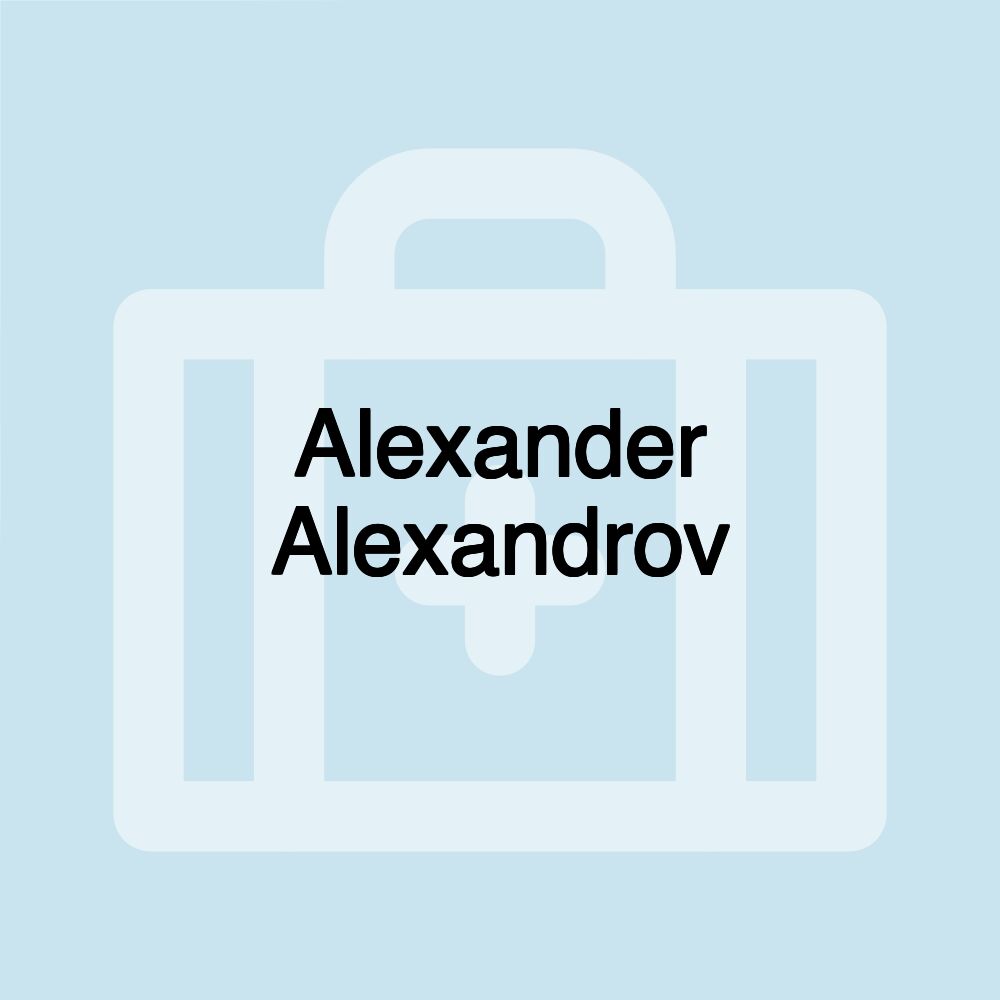 Alexander Alexandrov