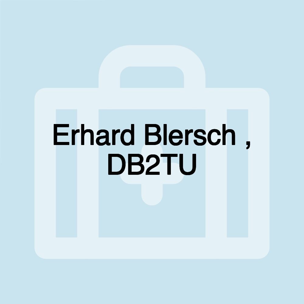 Erhard Blersch , DB2TU