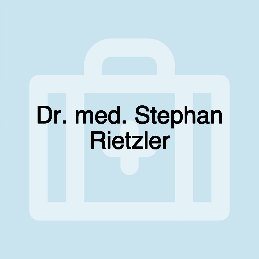 Dr. med. Stephan Rietzler