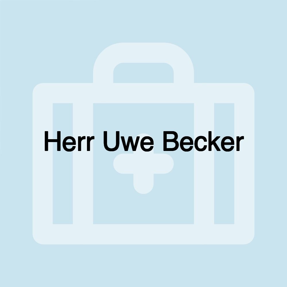 Herr Uwe Becker