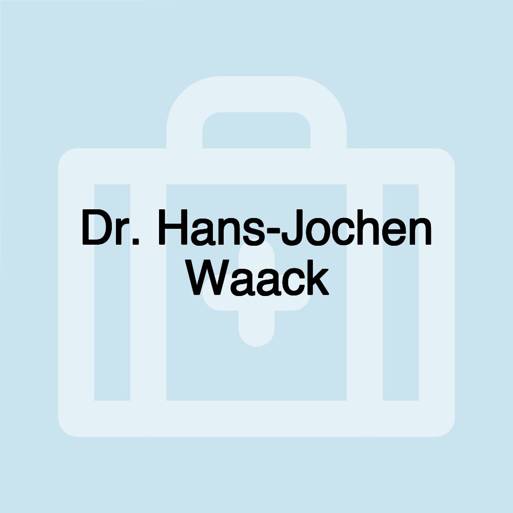 Dr. Hans-Jochen Waack