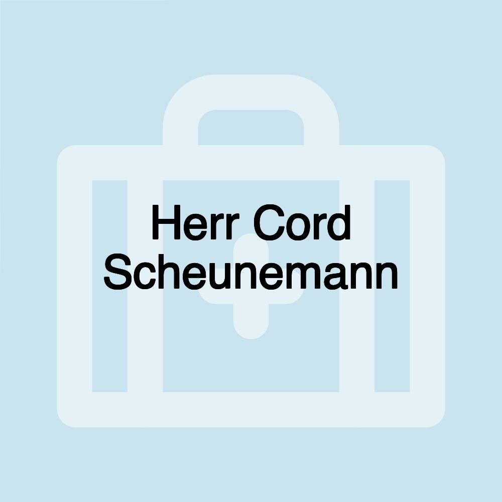 Herr Cord Scheunemann