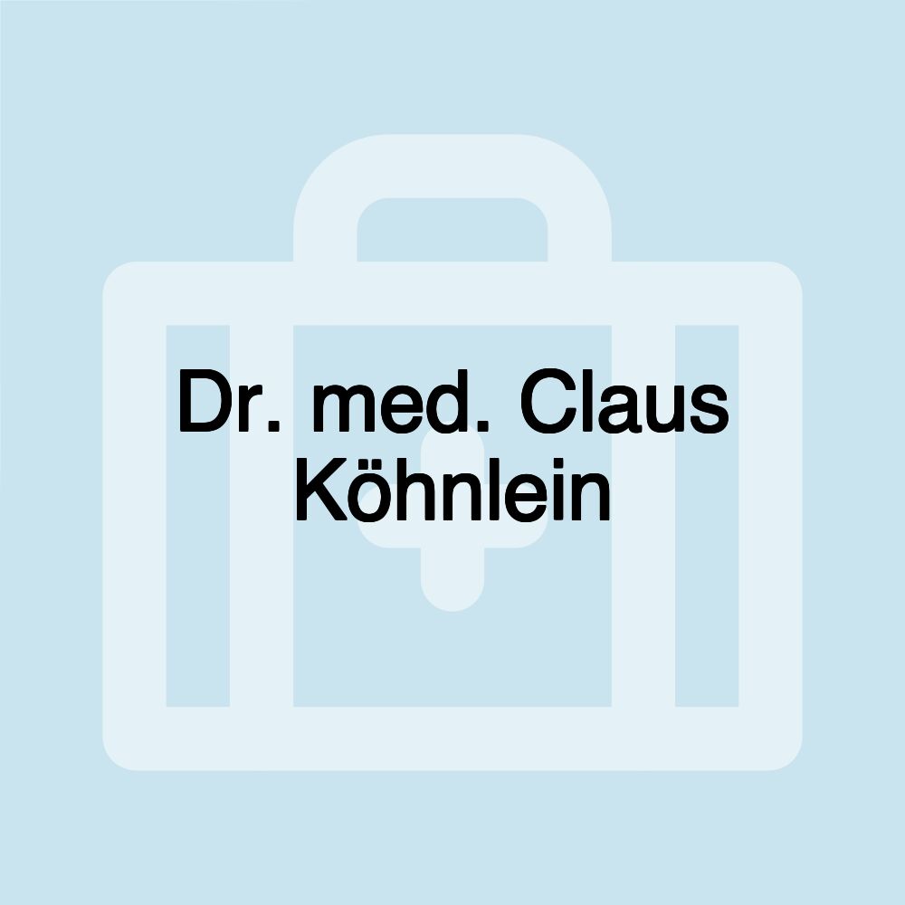 Dr. med. Claus Köhnlein