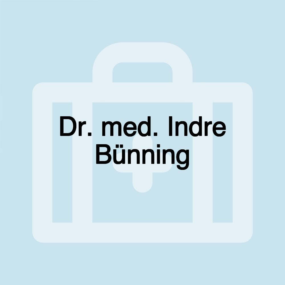 Dr. med. Indre Bünning