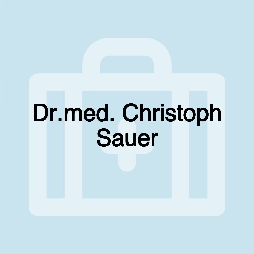 Dr.med. Christoph Sauer