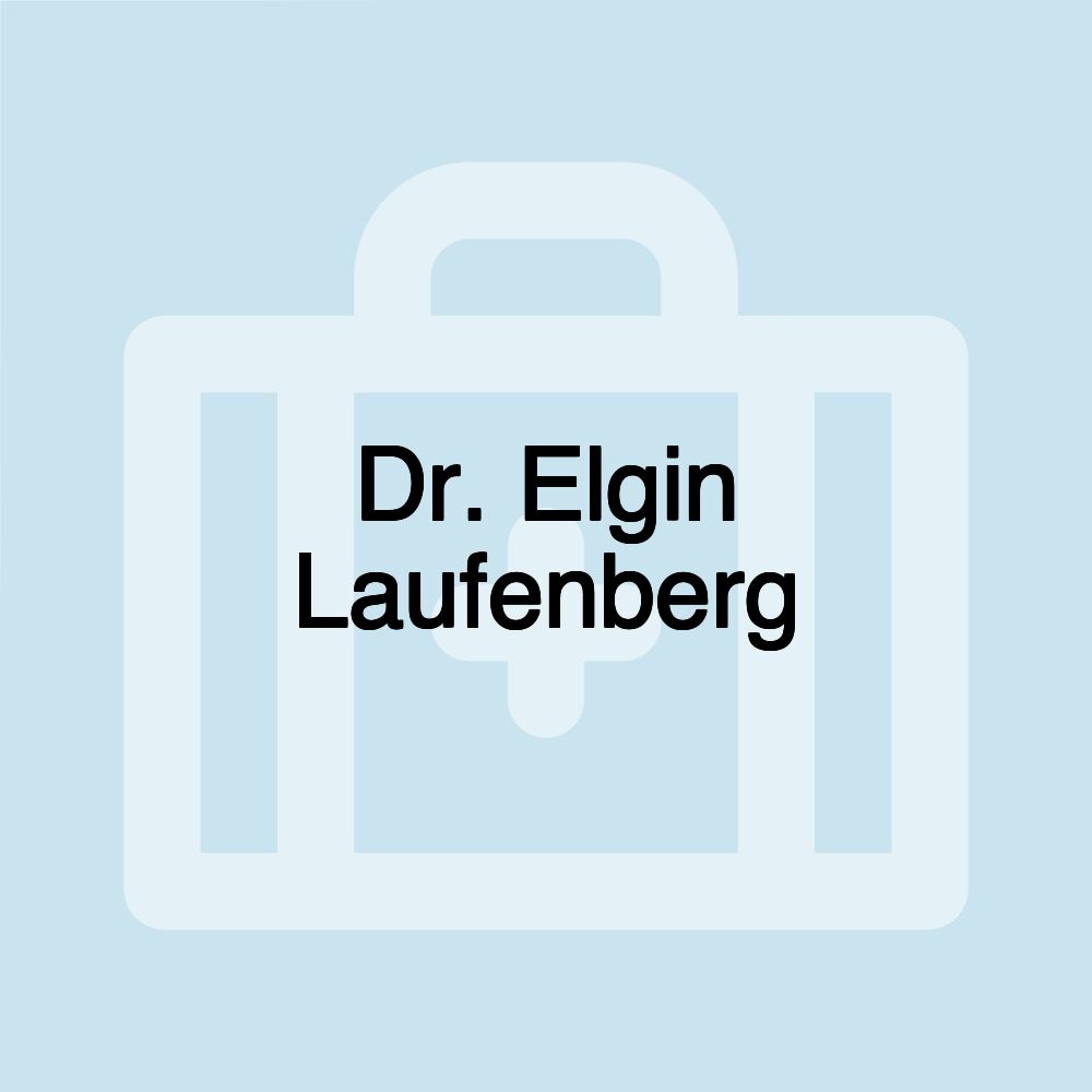 Dr. Elgin Laufenberg