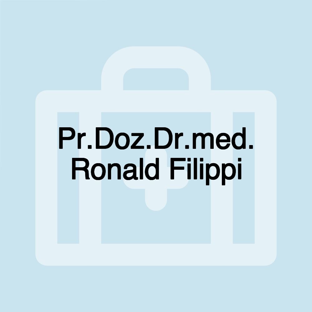 Pr.Doz.Dr.med. Ronald Filippi