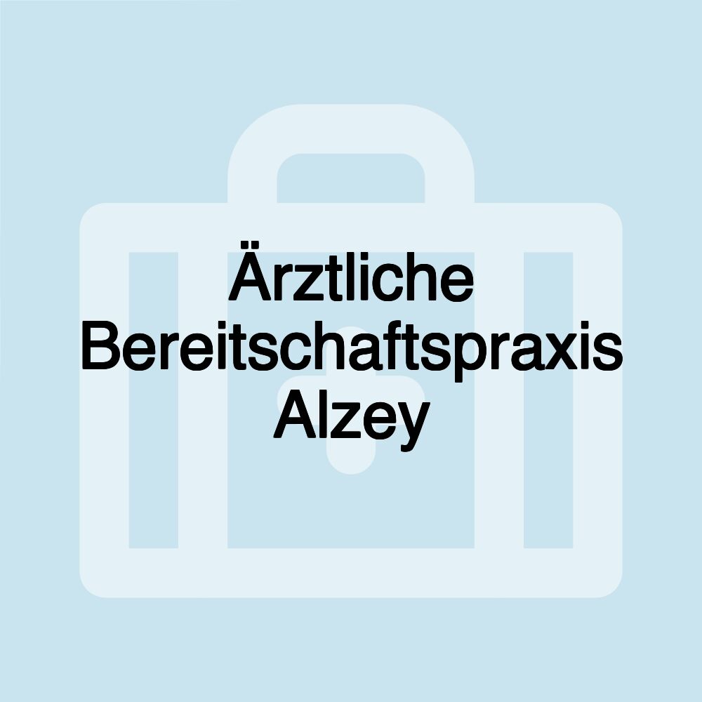 Ärztliche Bereitschaftspraxis Alzey