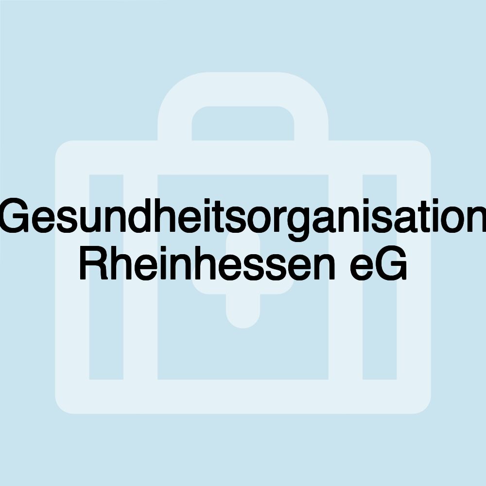 Gesundheitsorganisation Rheinhessen eG