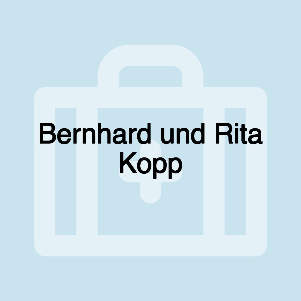 Bernhard und Rita Kopp