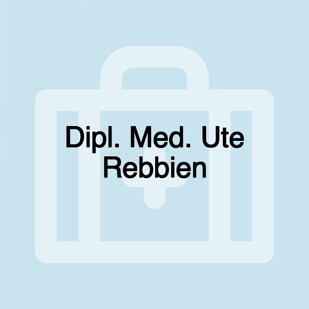 Dipl. Med. Ute Rebbien