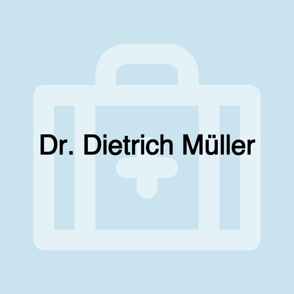 Dr. Dietrich Müller