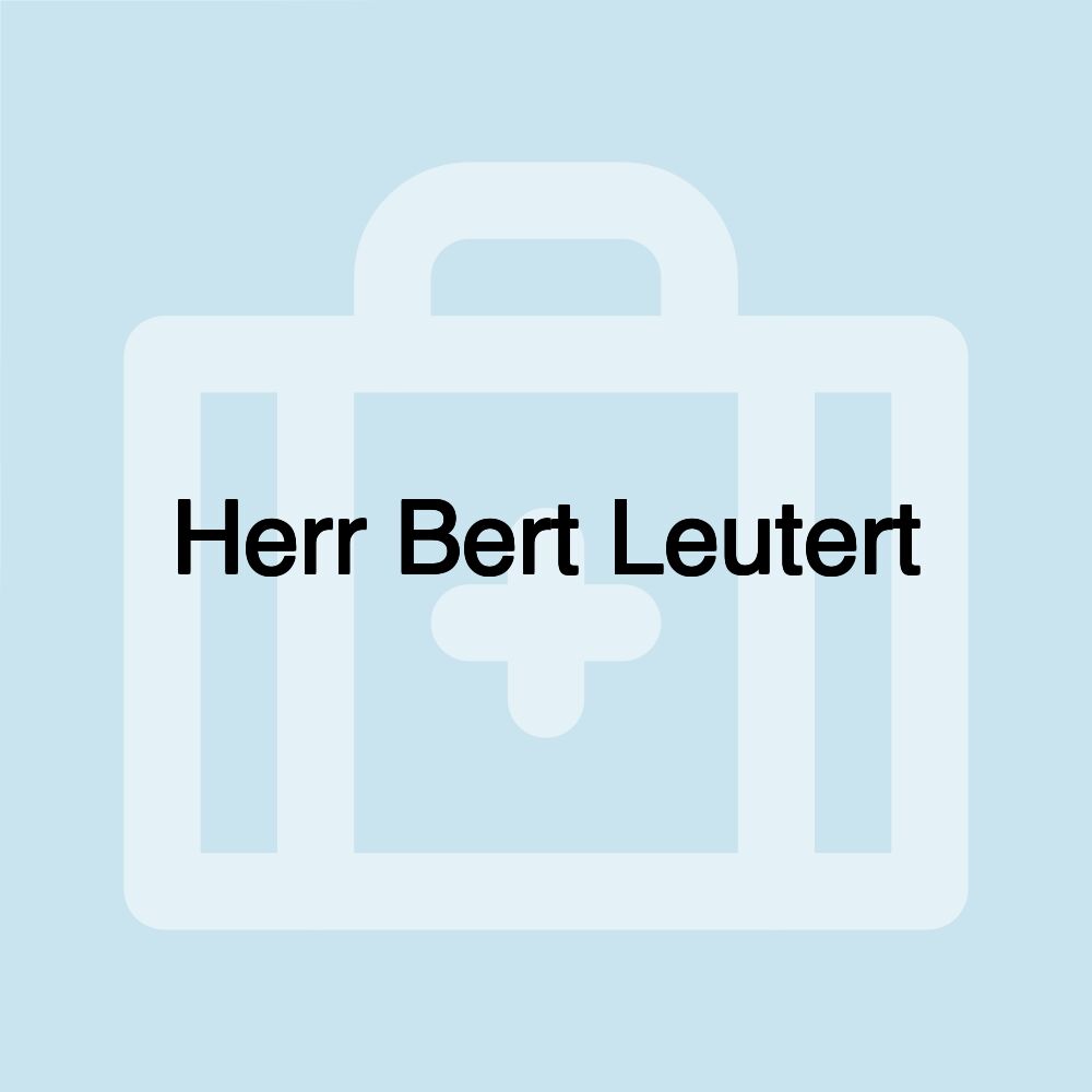 Herr Bert Leutert