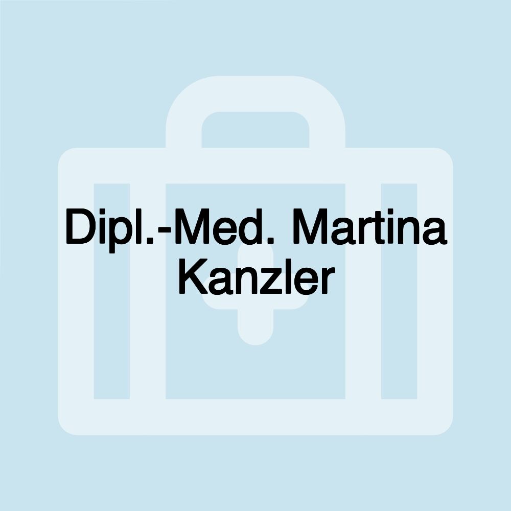 Dipl.-Med. Martina Kanzler