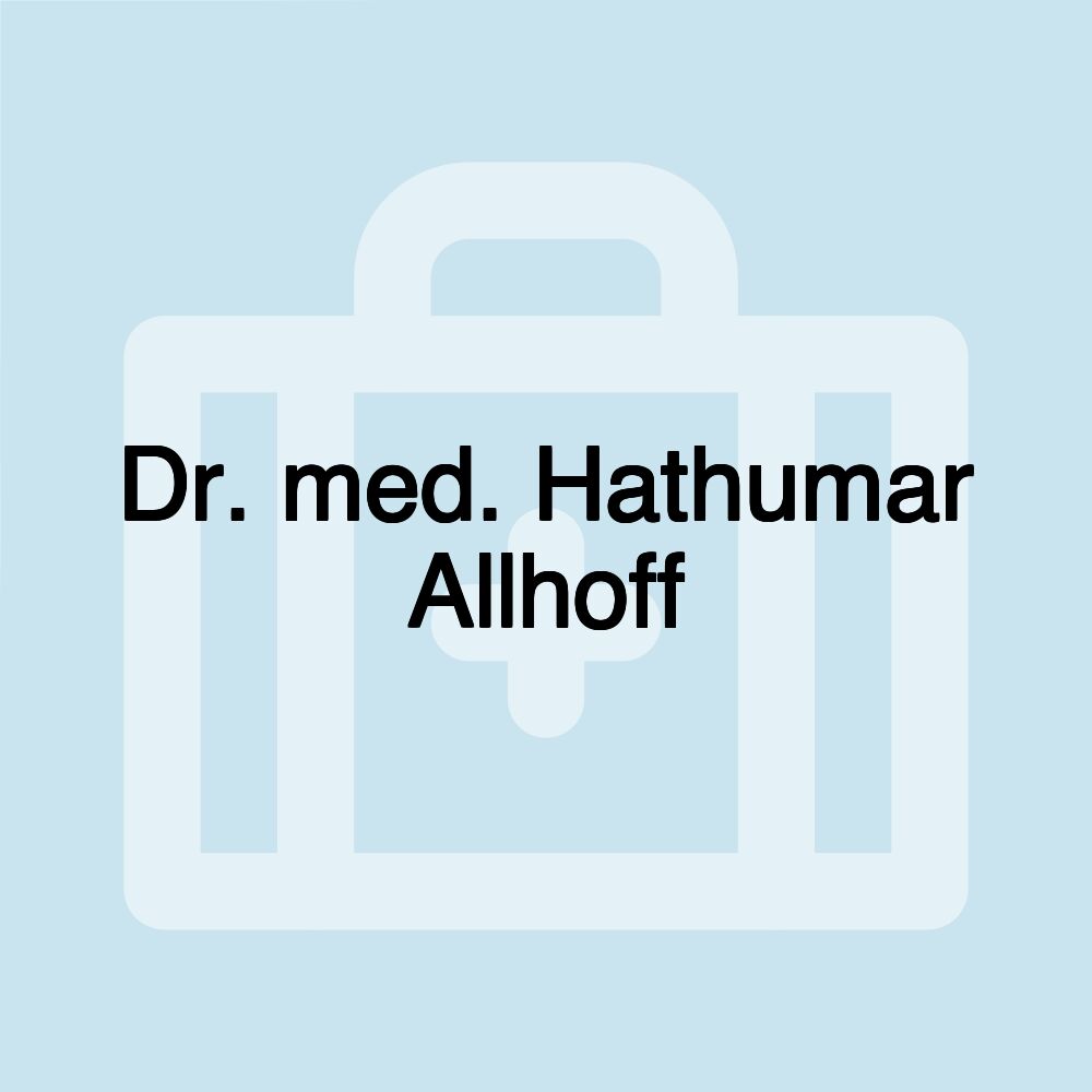 Dr. med. Hathumar Allhoff