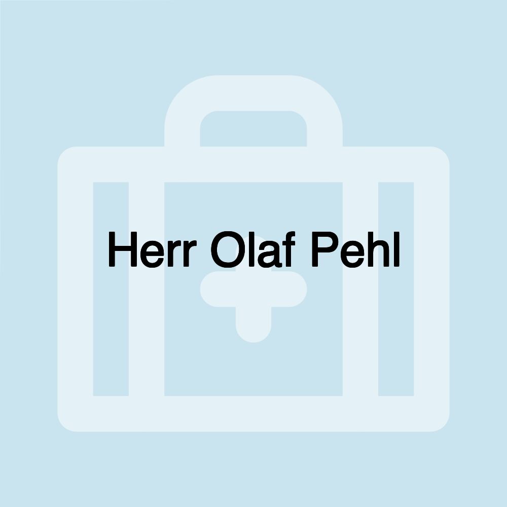 Herr Olaf Pehl