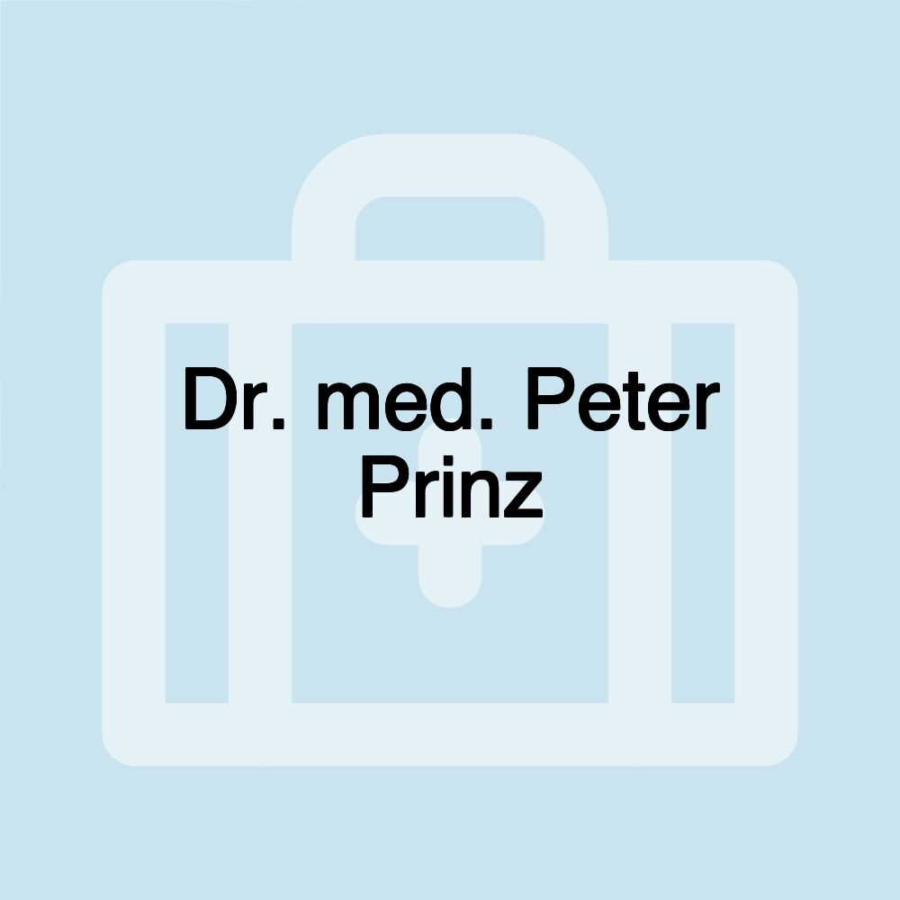 Dr. med. Peter Prinz