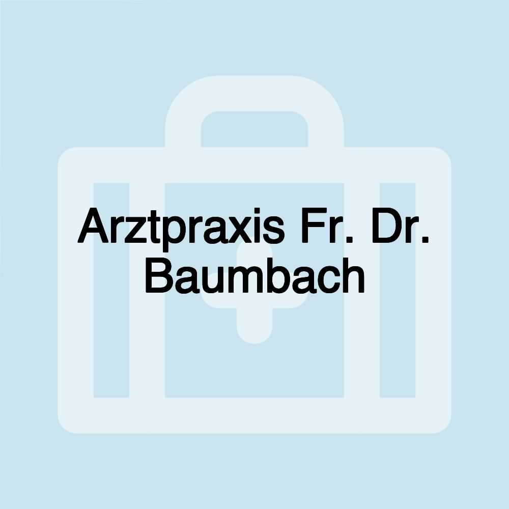 Arztpraxis Fr. Dr. Baumbach