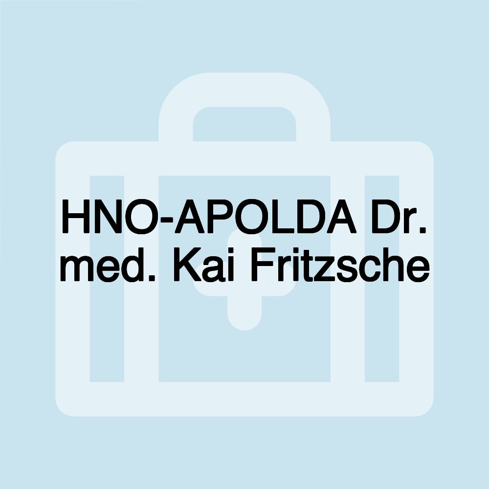 HNO-APOLDA Dr. med. Kai Fritzsche