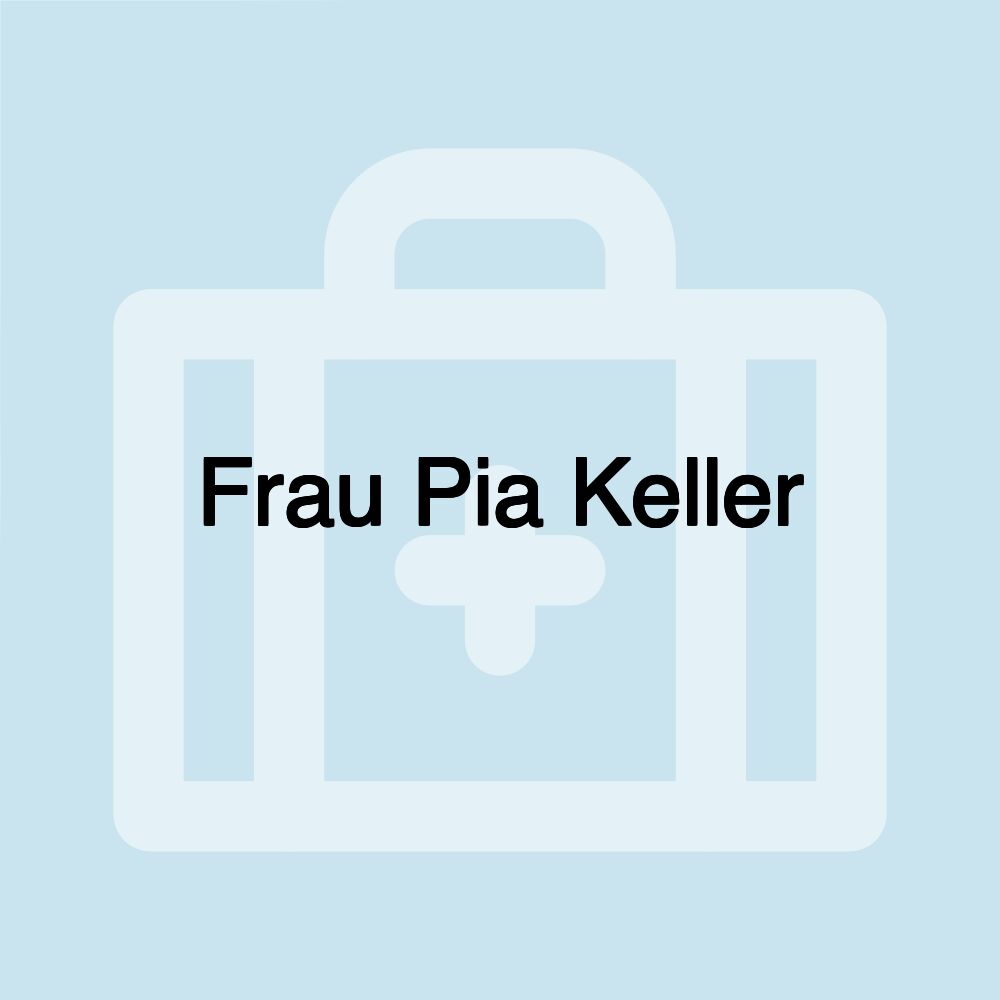 Frau Pia Keller