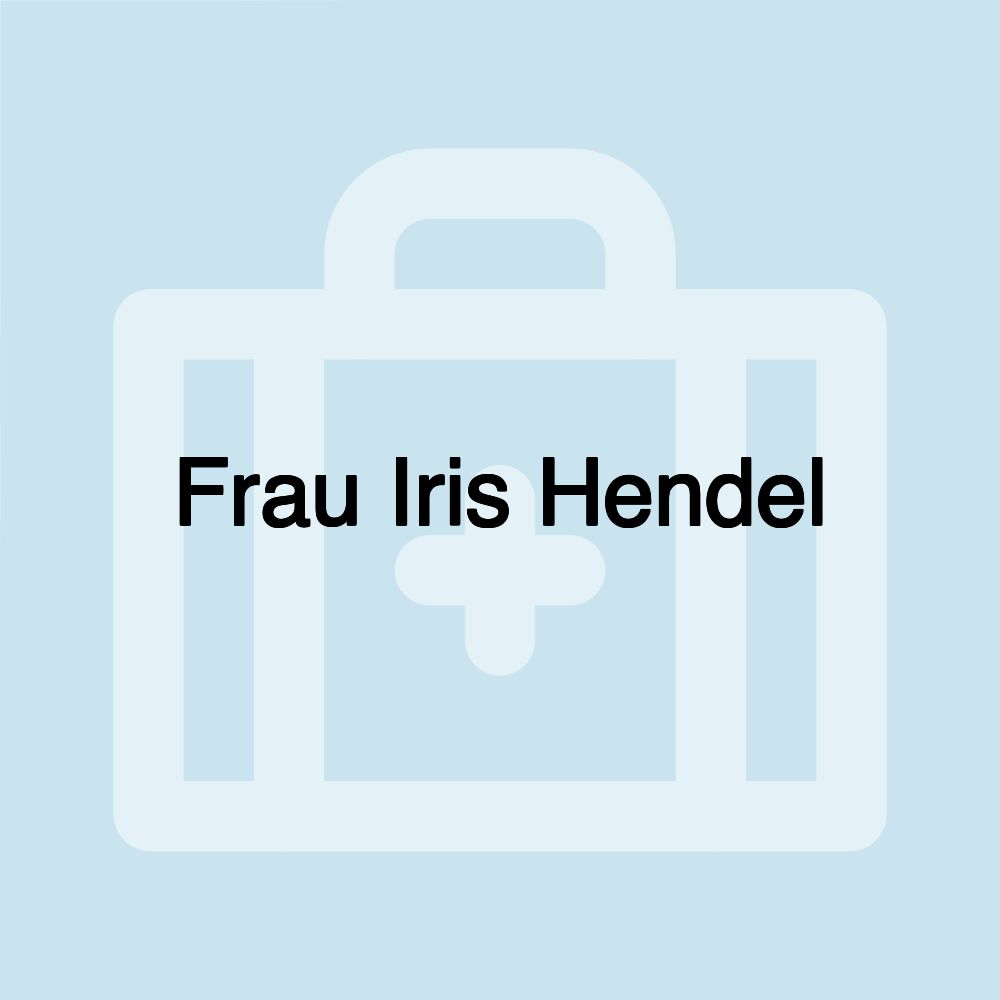 Frau Iris Hendel