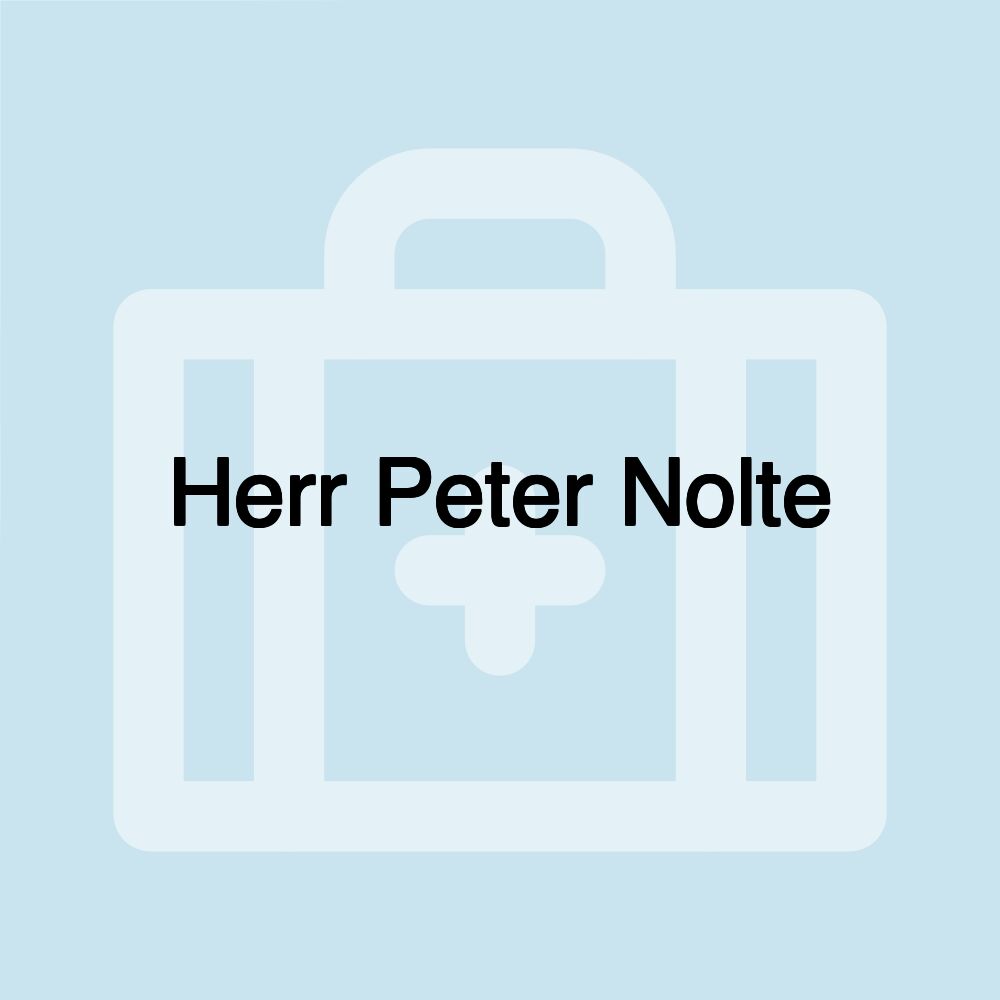 Herr Peter Nolte