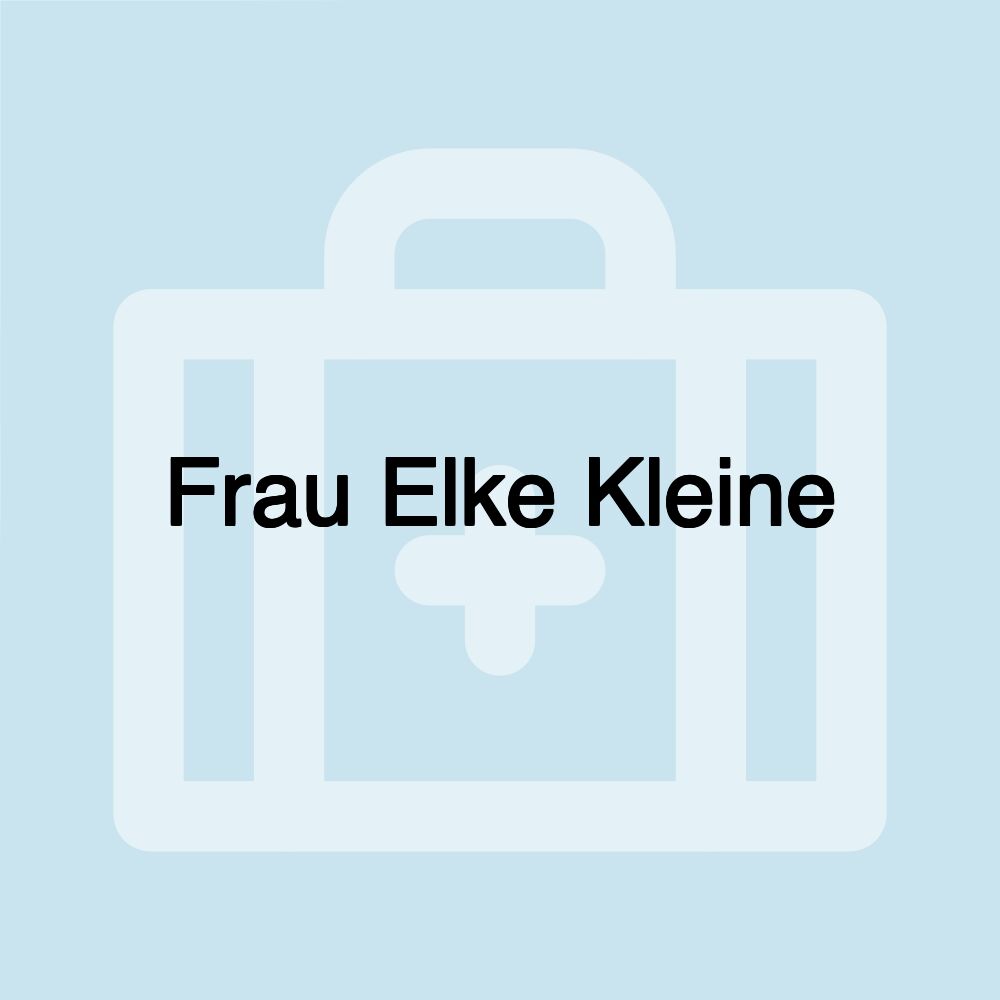 Frau Elke Kleine