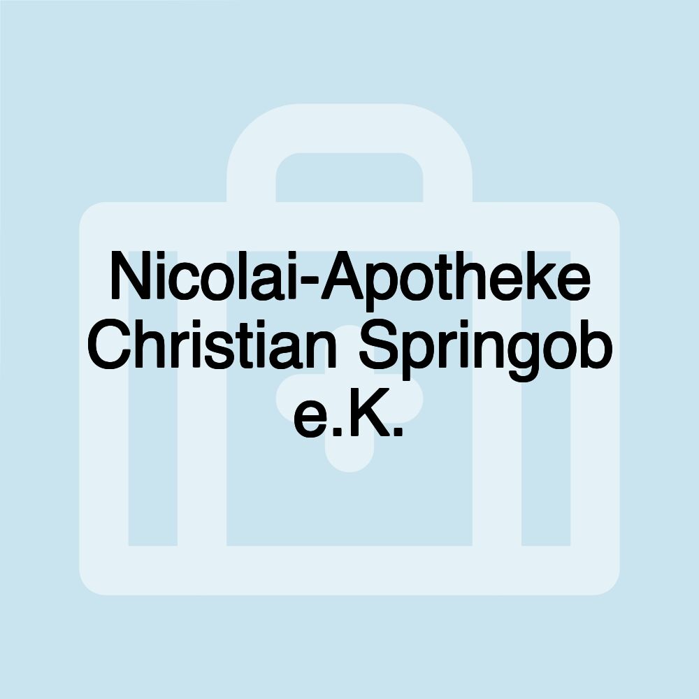 Nicolai-Apotheke Christian Springob e.K.