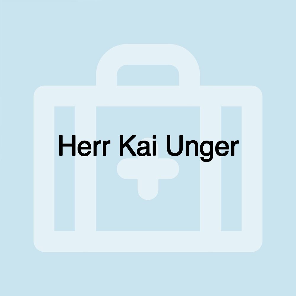 Herr Kai Unger