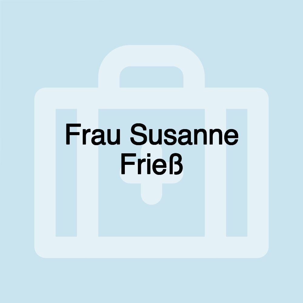 Frau Susanne Frieß