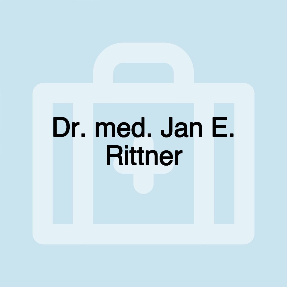 Dr. med. Jan E. Rittner