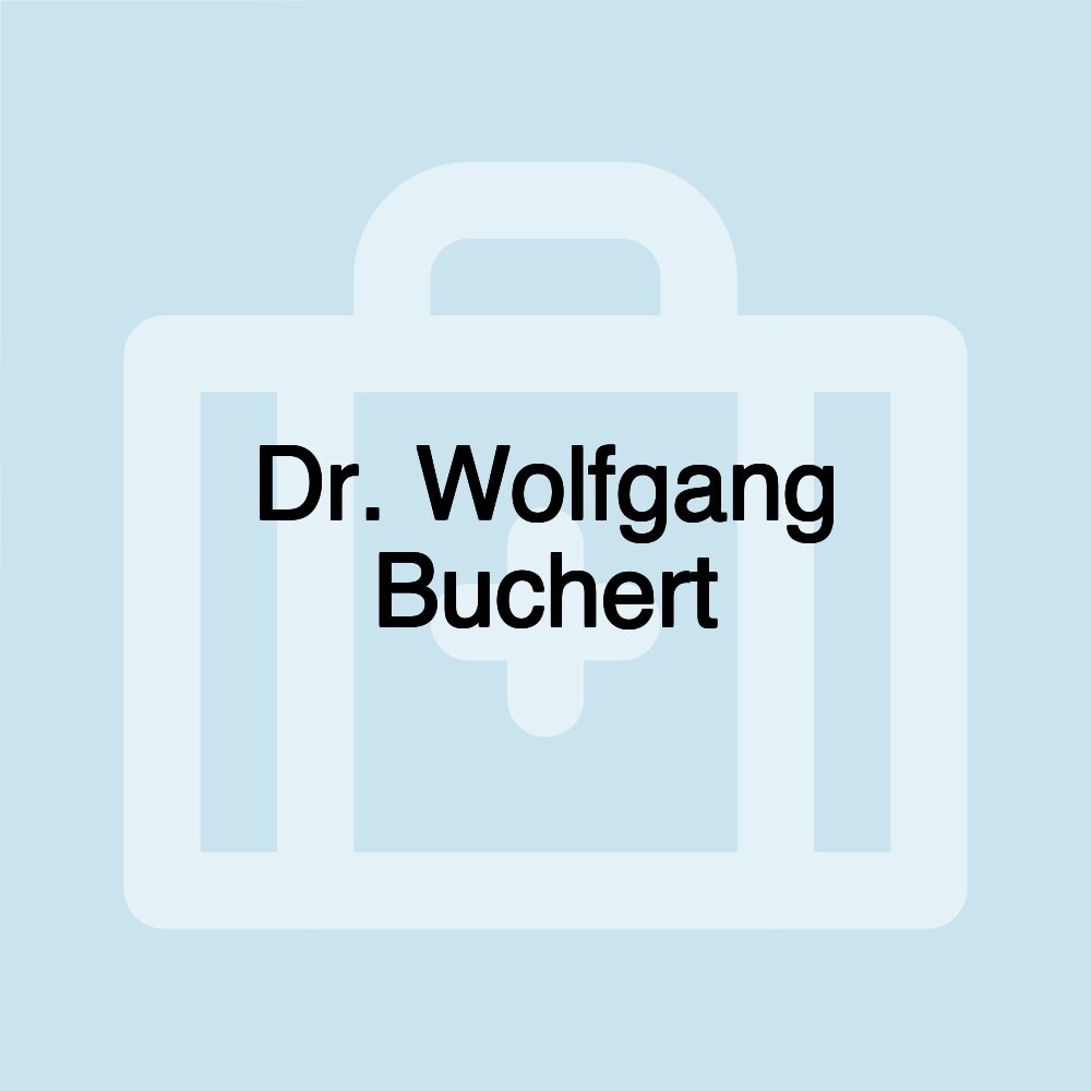 Dr. Wolfgang Buchert