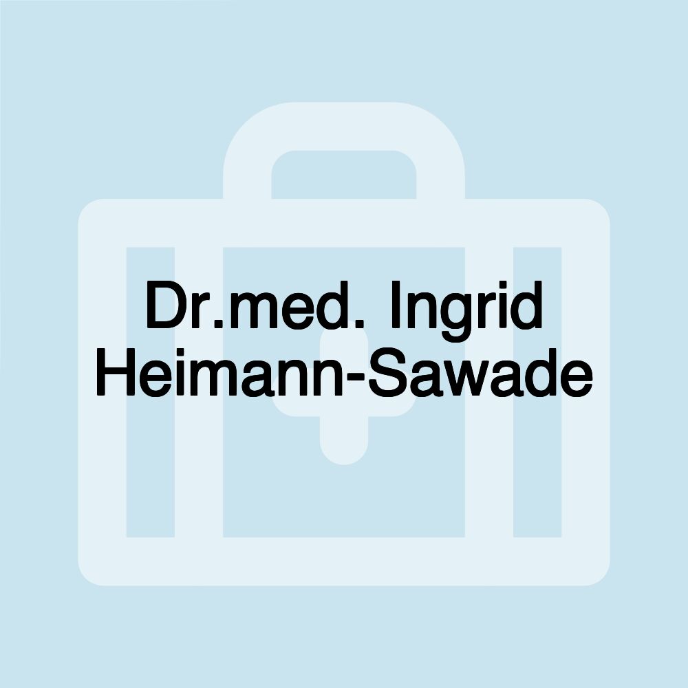 Dr.med. Ingrid Heimann-Sawade